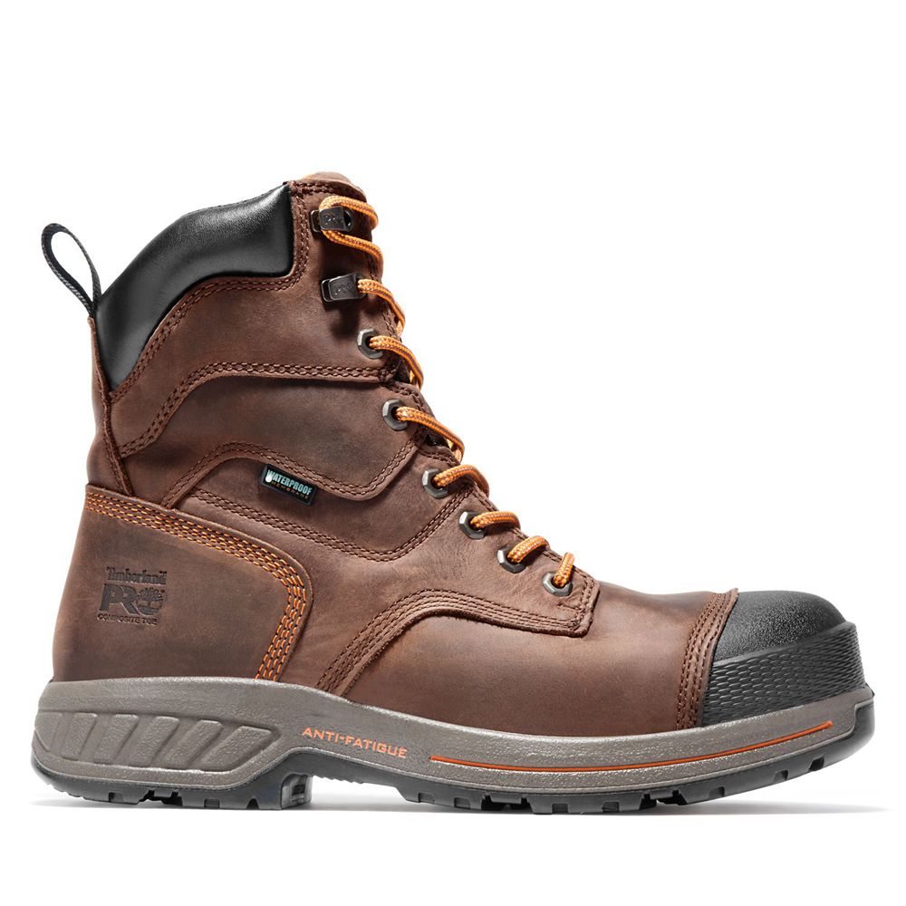 Bocanci De Muncă Timberland Barbati Maro/Negrii - Pro® Endurance Hd 8\" Comp Toe - Romania - ZUSXEP54